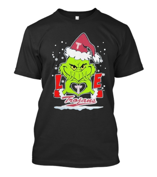 The Grinch Love Troy Trojans Christmas T-Shirt
