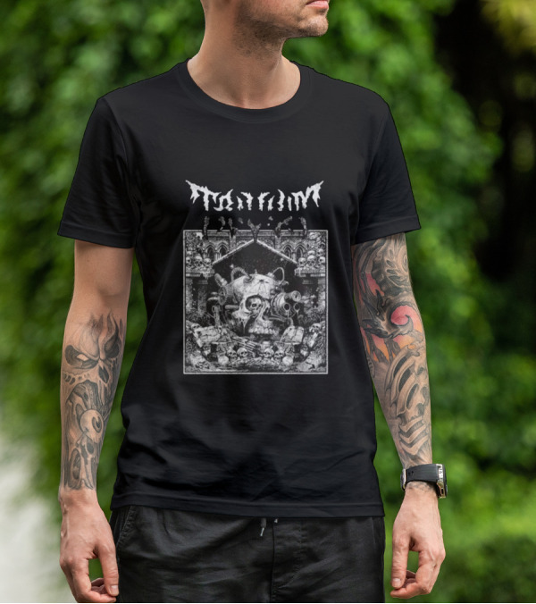 Trivium Skull Warrior Gothic Cathedral Scene T-Shirt