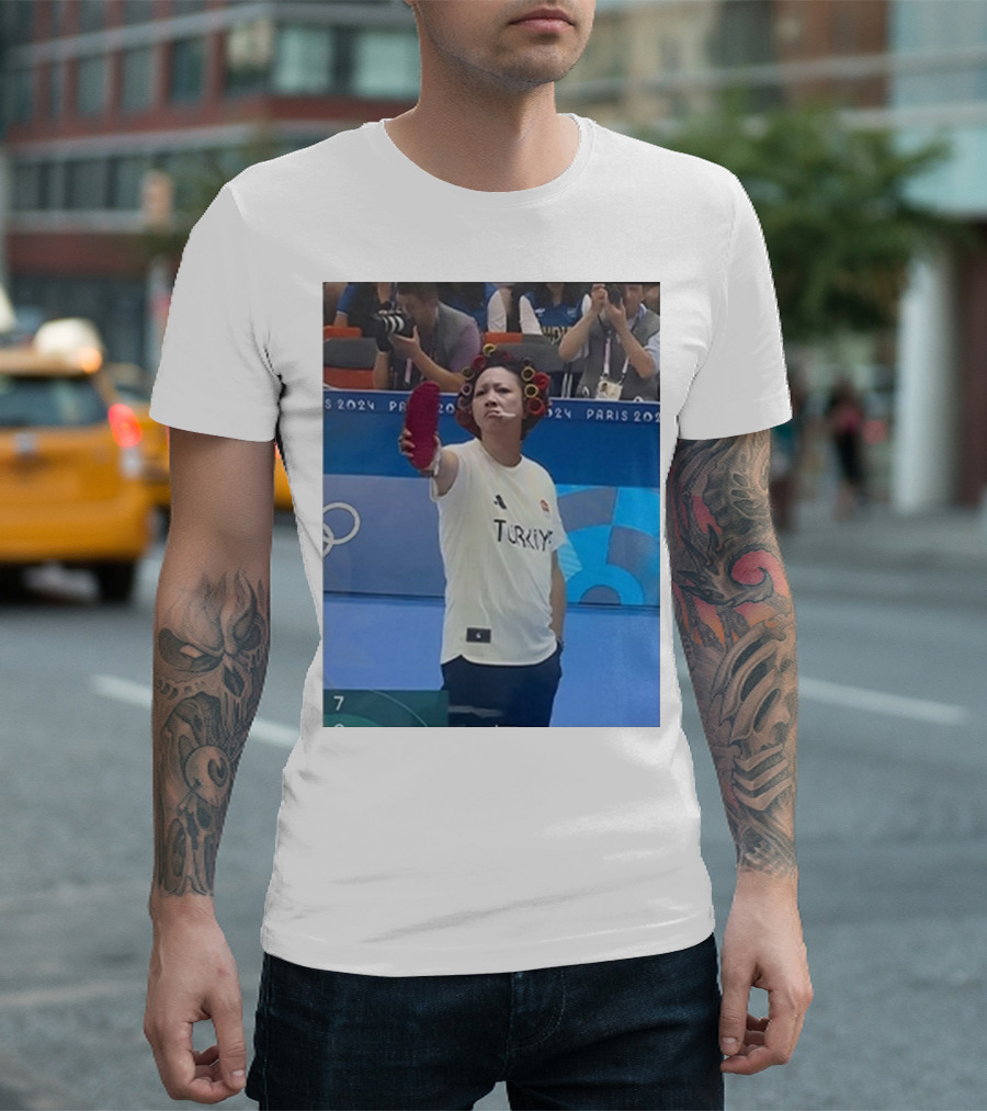 Yusuf Dikec Turkey 2024 Kung Fu Hustle Landlady Olympics Performance T-Shirt