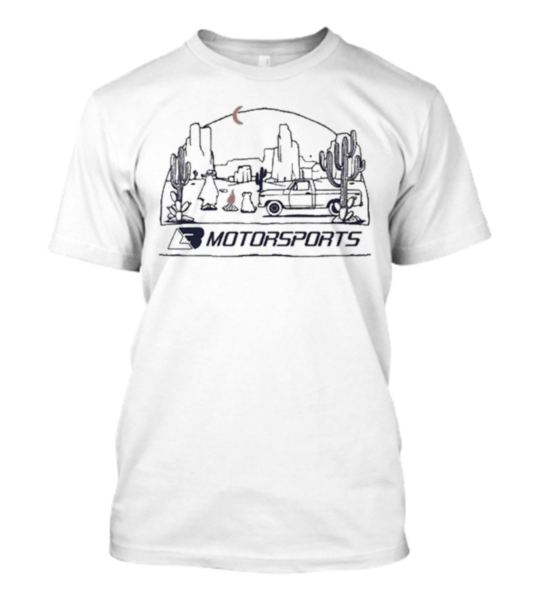 Lb Motorsports Ghost Limited Desert Scene With Truck And Cacti T-Shirt