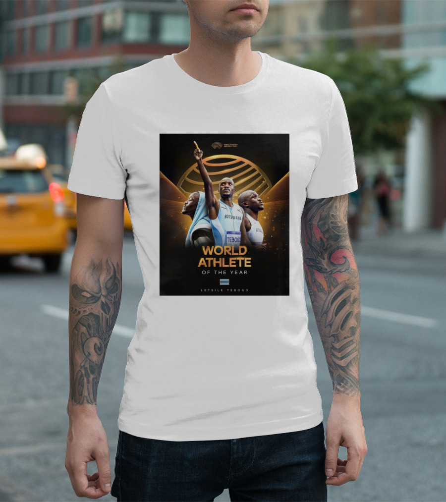 World Athlete Of The Year Letsile Tebogo Botswana World Athletics Awards T-Shirt
