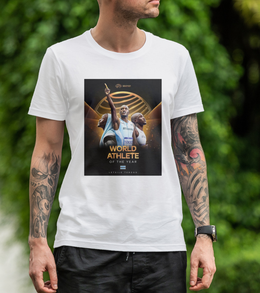 World Athlete Of The Year Letsile Tebogo Botswana World Athletics Awards T-Shirt