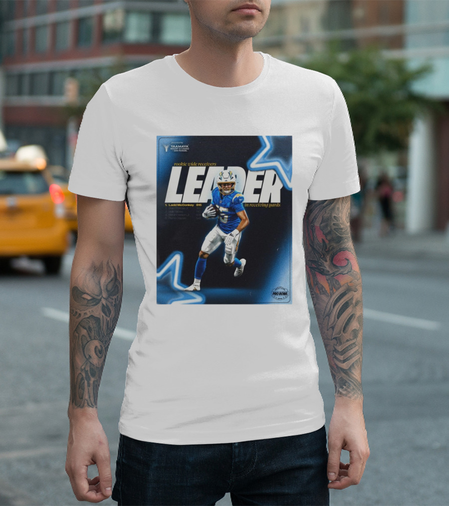 Presented By Yaamava' Resort And Casino Rookie Wide Receivers Leader In Receiving Yards Pro Bowl T-Shirt