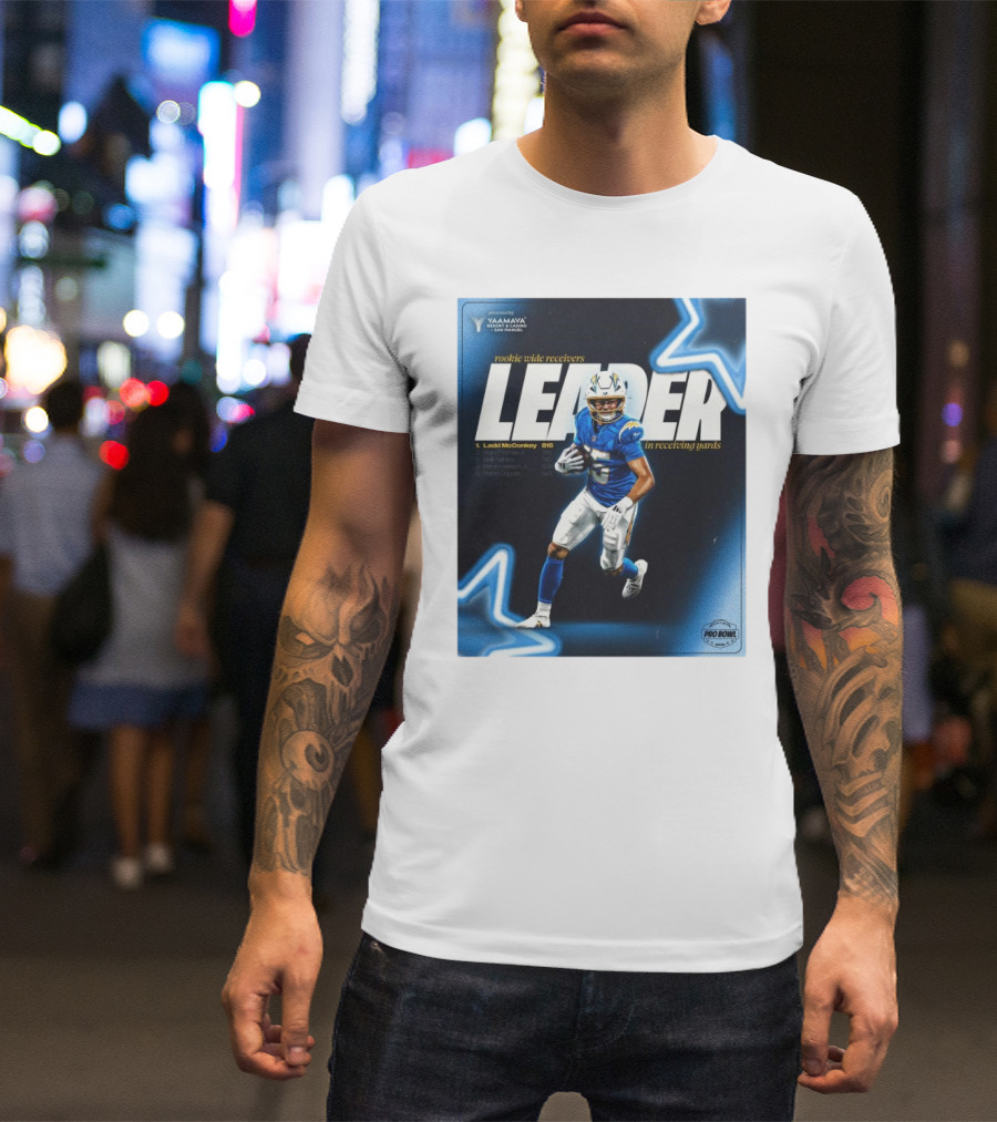 Presented By Yaamava' Resort And Casino Rookie Wide Receivers Leader In Receiving Yards Pro Bowl T-Shirt
