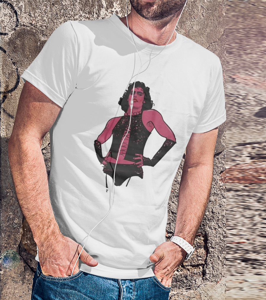 Macho Frank N Furter Rocky Horror Tim Curry Dr. Frank-N-Furter Iconic Costume Image T-Shirt