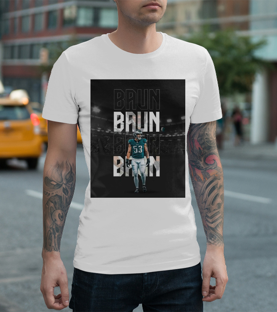 Baun Philadelphia Eagles QB Sack Go Birds Football Stadium T-Shirt