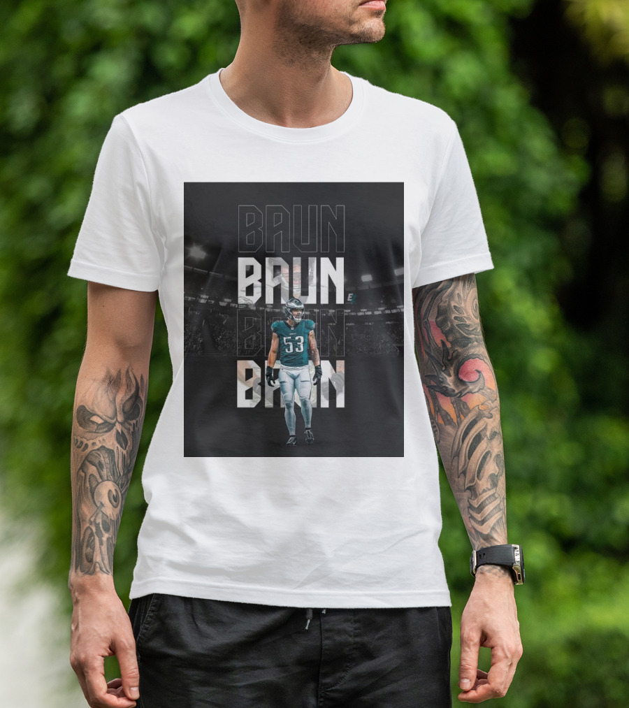 Baun Philadelphia Eagles QB Sack Go Birds Football Stadium T-Shirt