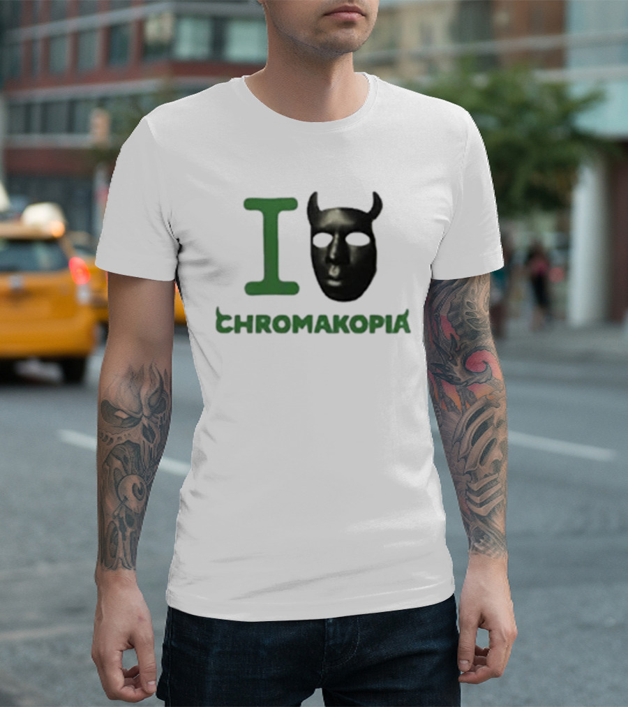 I Love Chromakopia Mask With Horns T-Shirt