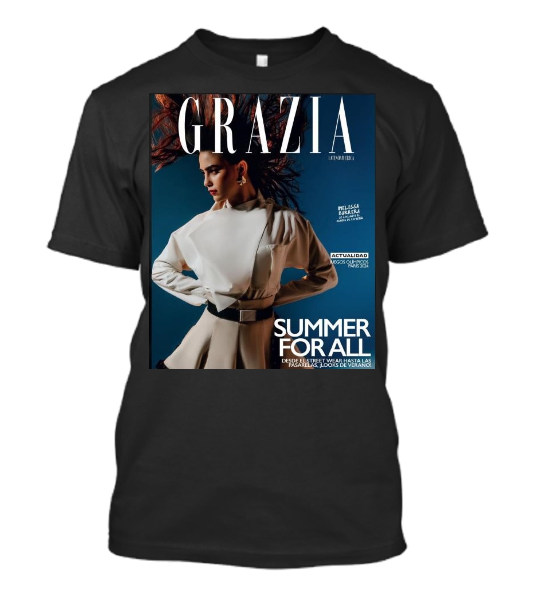 Grazia Latinoamerica Summer For All Melissa Barrera Juegos Olimpicos Paris T-Shirt