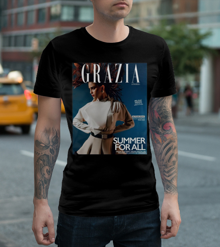 Grazia Latinoamerica Summer For All Melissa Barrera Juegos Olimpicos Paris T-Shirt