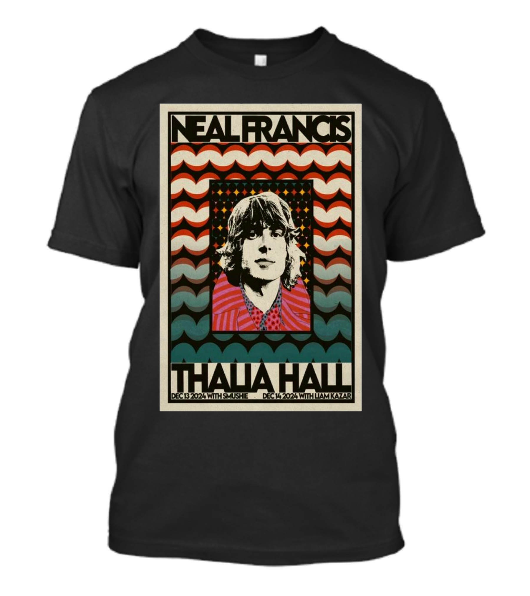Neal Francis Thalia Hall Dec 13 2024 With Smushie Dec 14 2024 With Liam Kazar T-Shirt