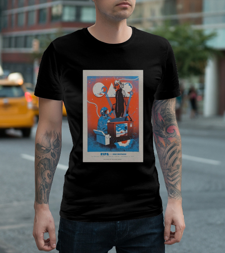 O.A.R. with Ripe The BayCare Sound Clearwater FL November 15 2024 Retro Television and Scientist T-Shirt