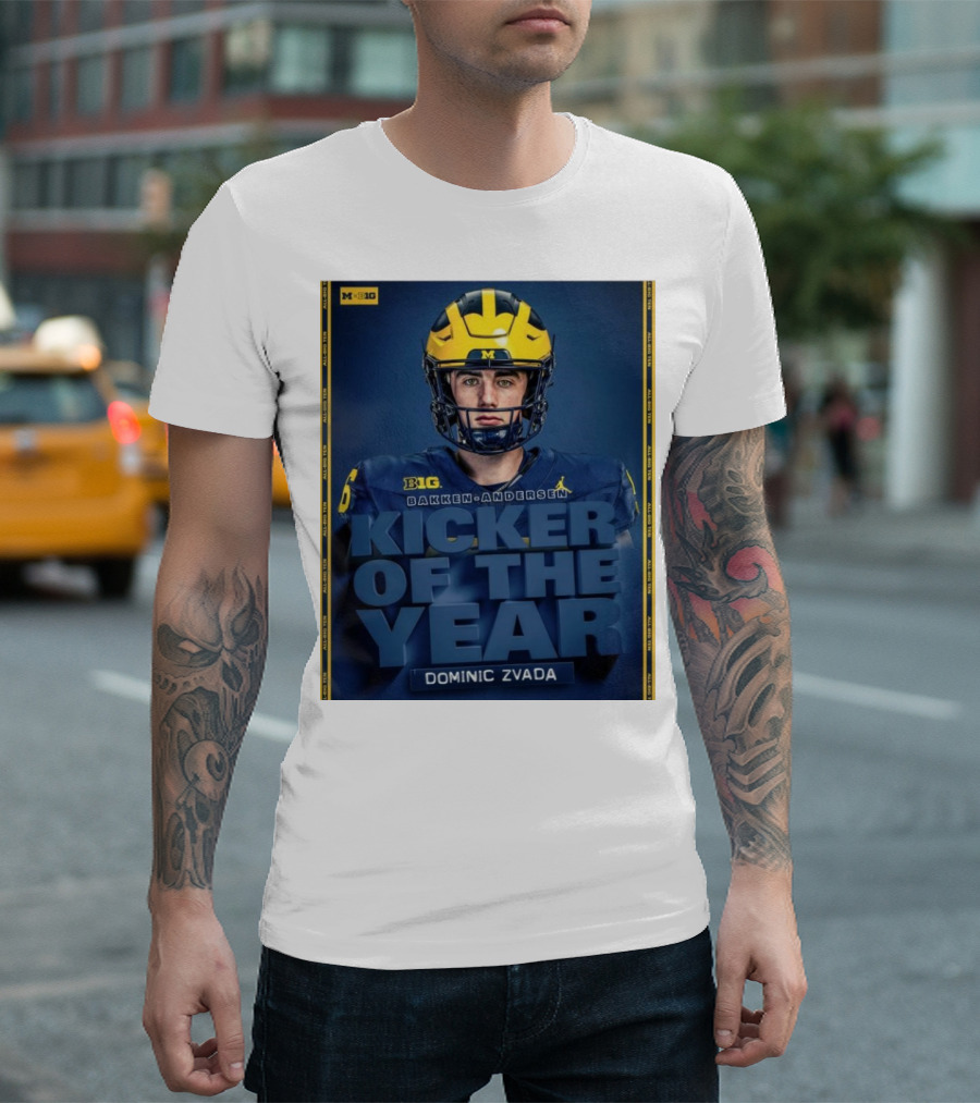 Michigan Wolverines Big Bakken-Andersen Kicker of the Year Dominic Zvada T-Shirt