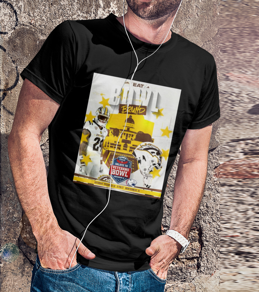 Western Michigan Football Broncos Eat Bowl Bound IS4S Salute To Veterans Bowl Montgomery AL Saturday December 14 T-Shirt
