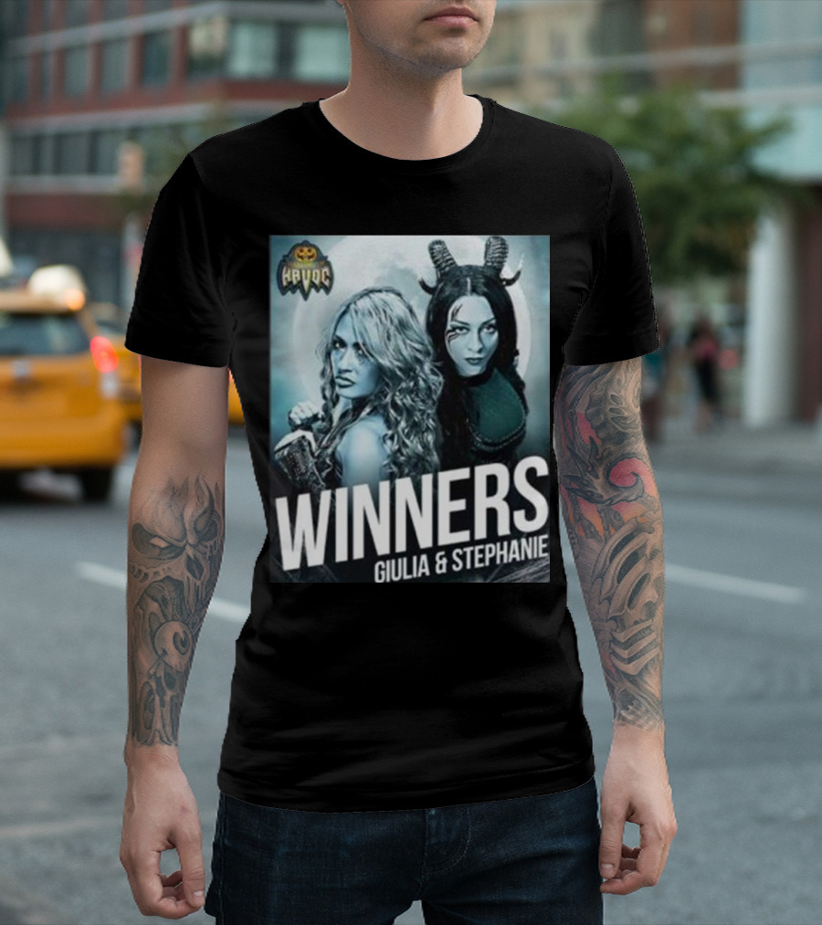 Winners Giulia And Stephanie WWE NXT Halloween Havoc 2024 Vintage T-Shirt