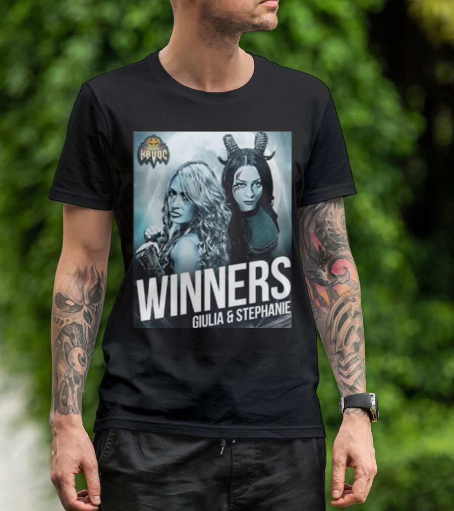 Winners Giulia And Stephanie WWE NXT Halloween Havoc 2024 Vintage T-Shirt