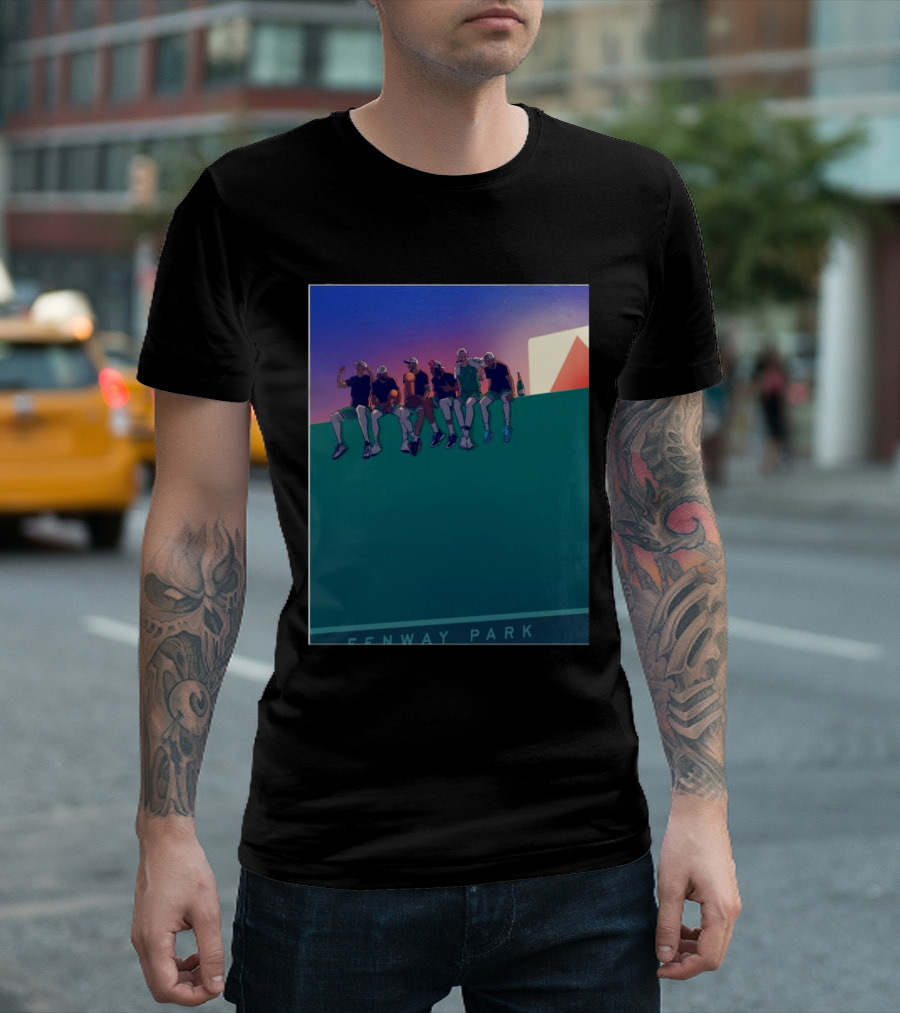 Jaylen Brown Fenway Park 2024 NBA Champs Boston Celtics Skyline T-Shirt