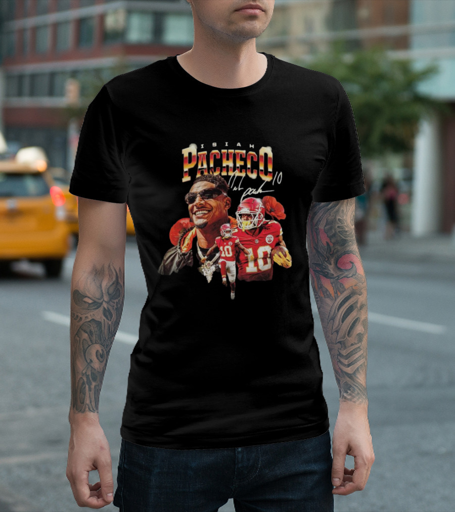 Isiah Pacheco Kansas City Chiefs NFL Signature 10 T-Shirt