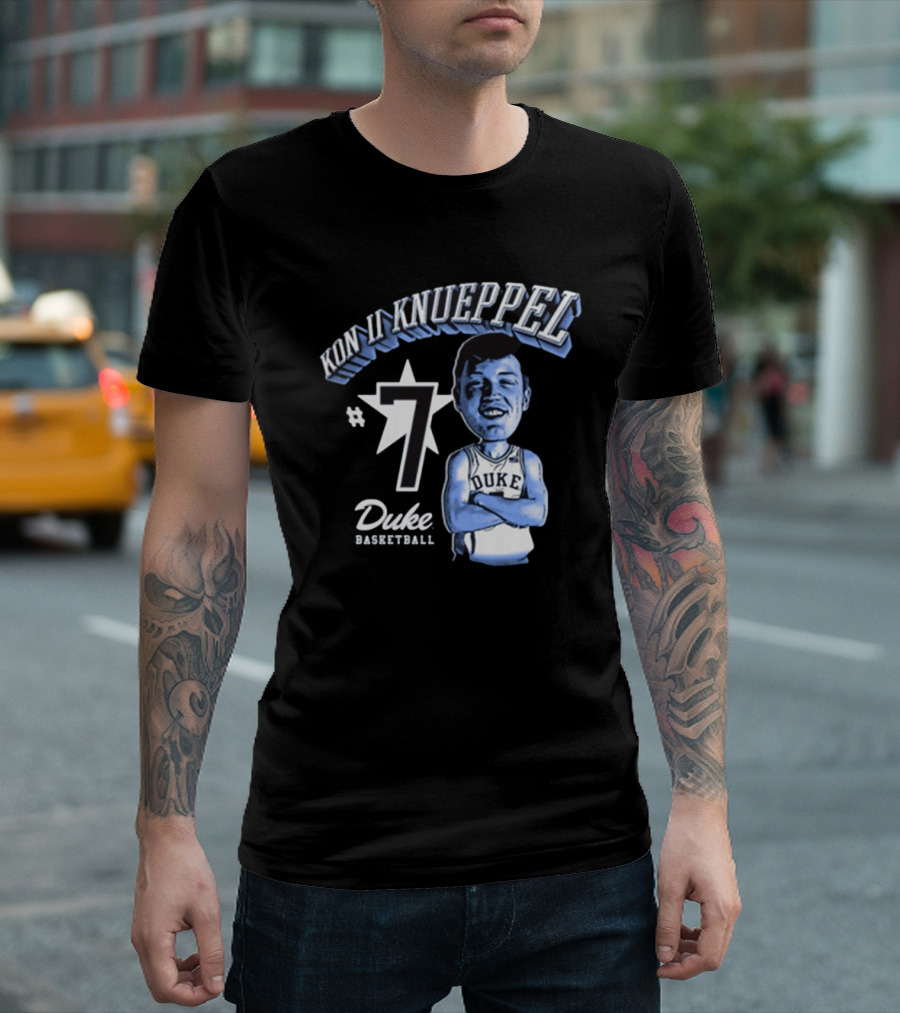 Kn II Knueppel #7 Duke Basketball Cartoon T-Shirt
