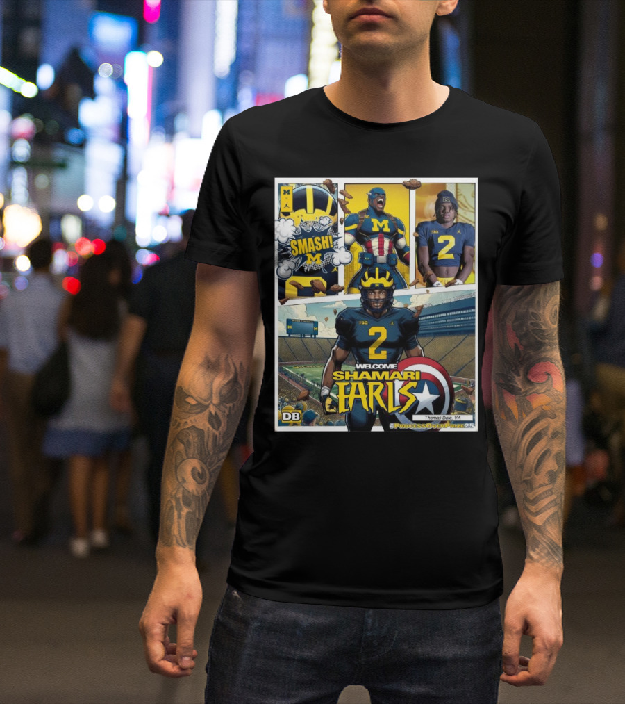 Michigan Wolverines Welcome Shamari Earls Smash Thomas Dale VA #ProcessOverPraise25 T-Shirt