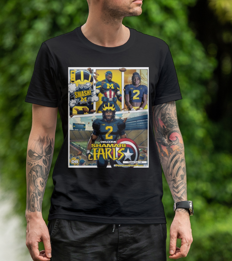 Michigan Wolverines Welcome Shamari Earls Smash Thomas Dale VA #ProcessOverPraise25 T-Shirt