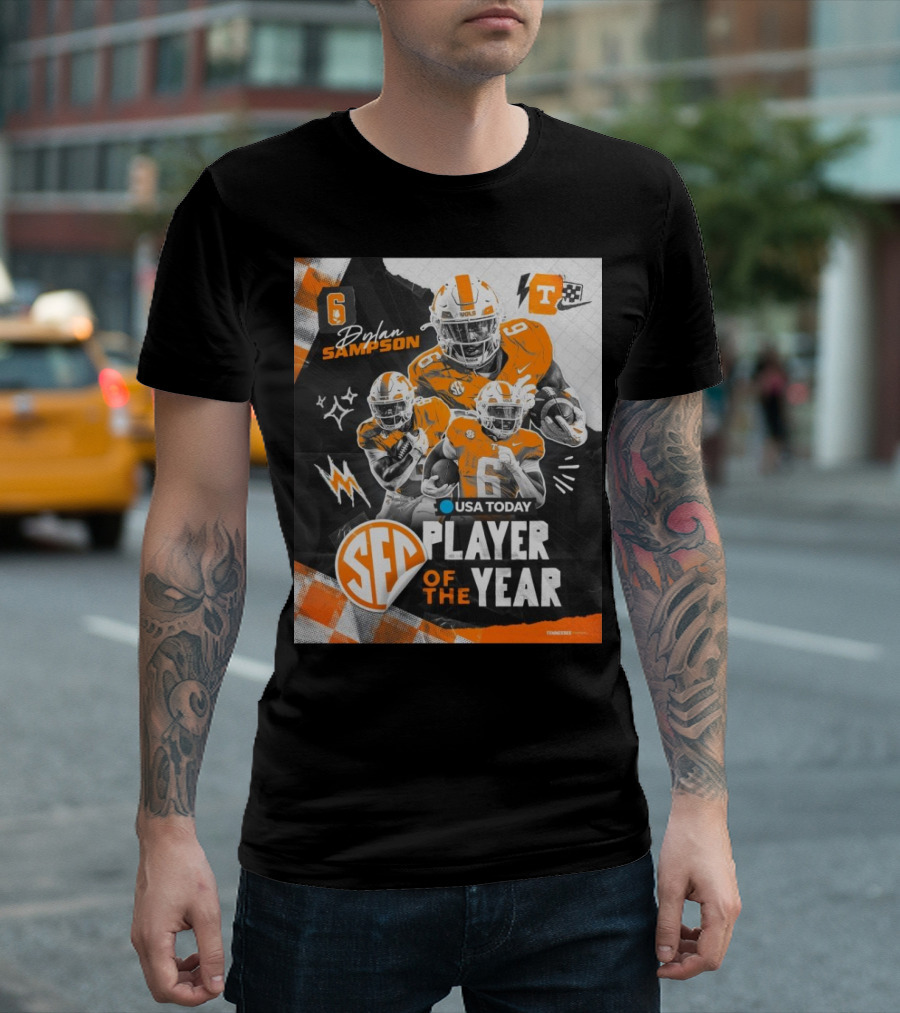 Tennessee Vols Dylan Sampson SEC Player Of The Year 2024 USA Today T-Shirt