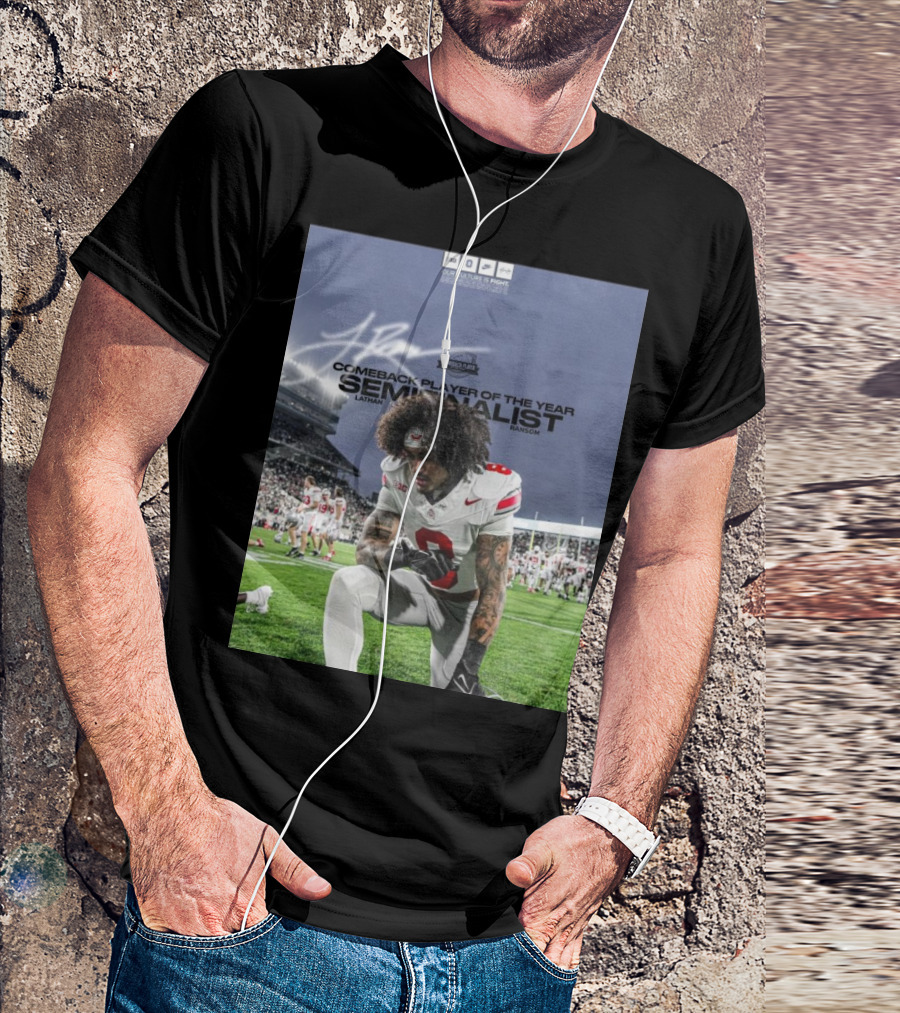 Ohio State Buckeyes Lathan Ransom 2024 Comeback Player Of The Year Semifinalist T-Shirt