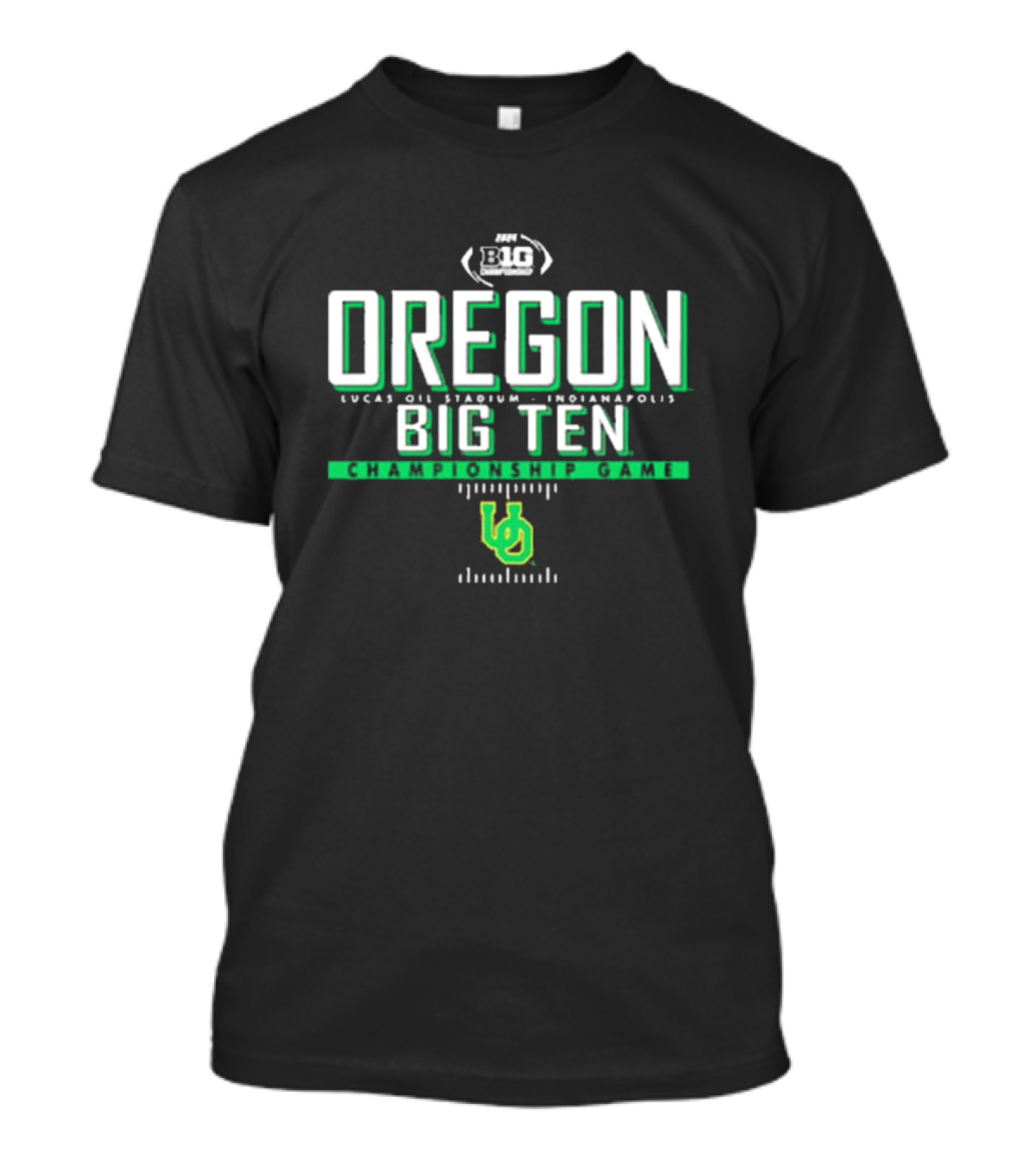 Oregon Big Ten Championship Game Lucas Oil Stadium Indianapolis T-Shirt