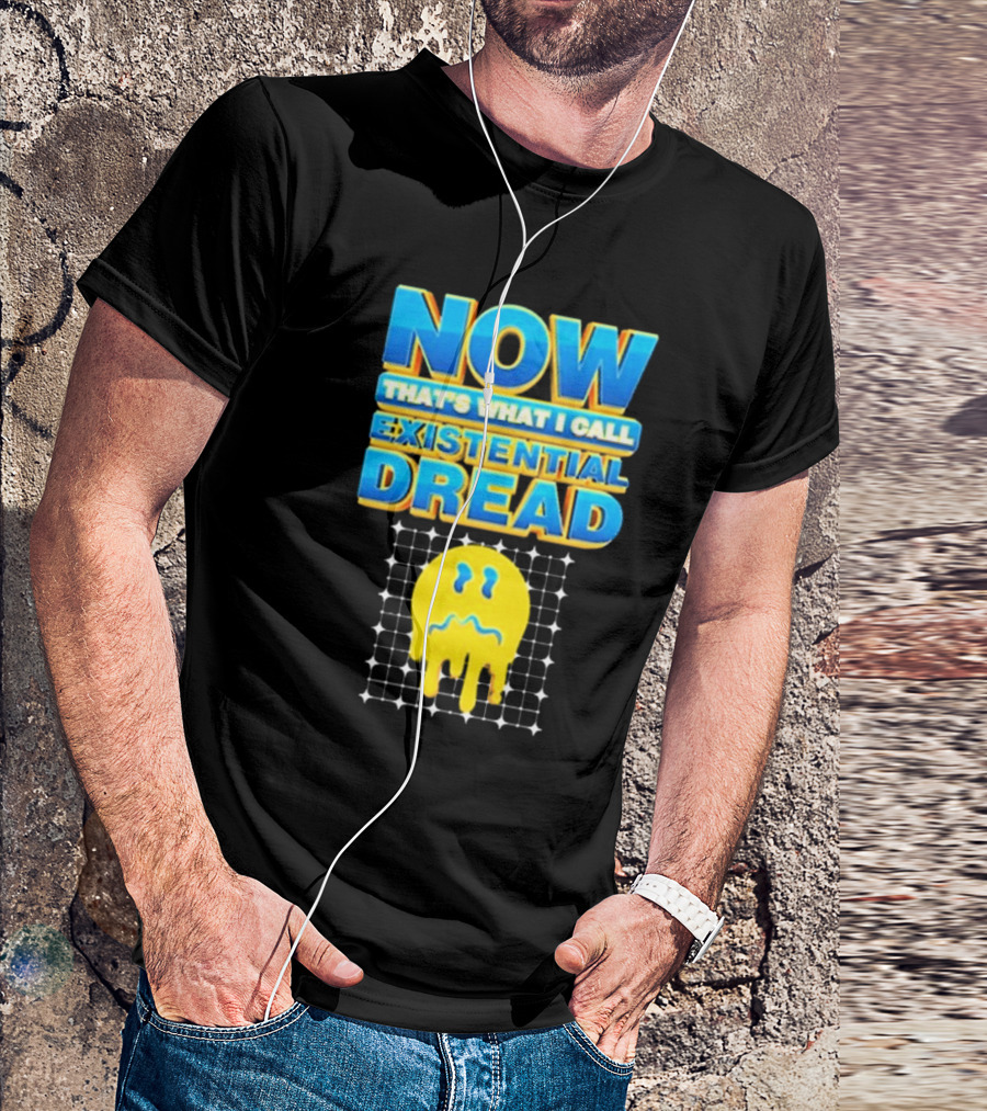 NOW That’s What I Call Existential Dread Melting Emoji Grid T-Shirt