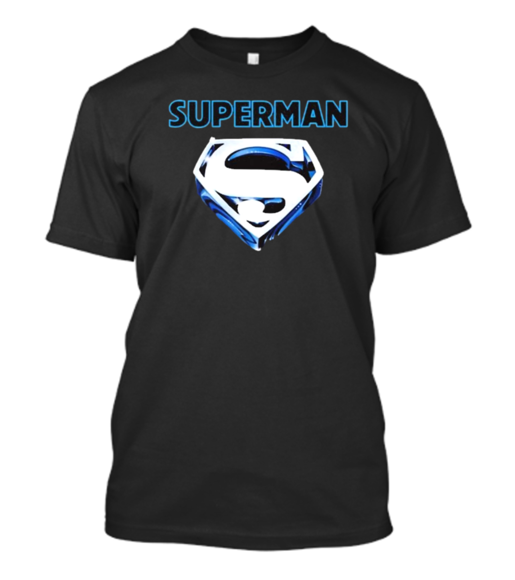 Superman Superman Blue S Shield Logo Donner-Esque Look T-Shirt