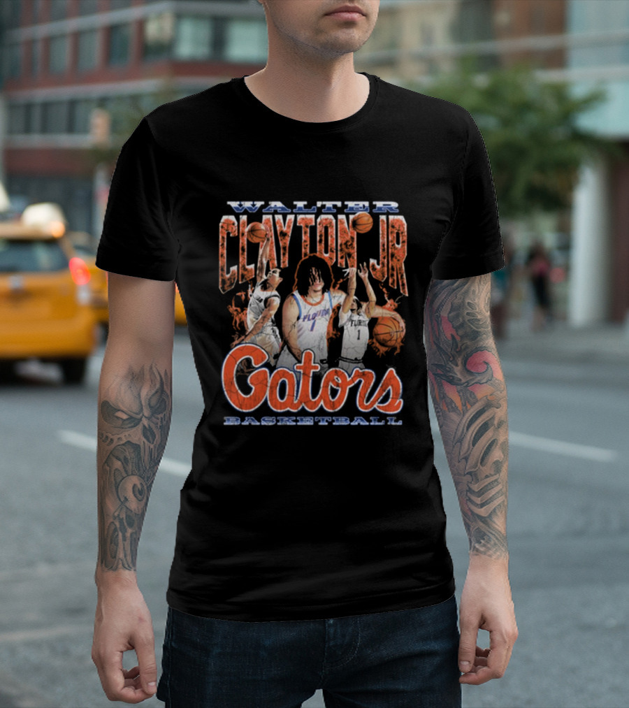 Walter Clayton Jr Florida Gators Basketball 90s T-Shirt