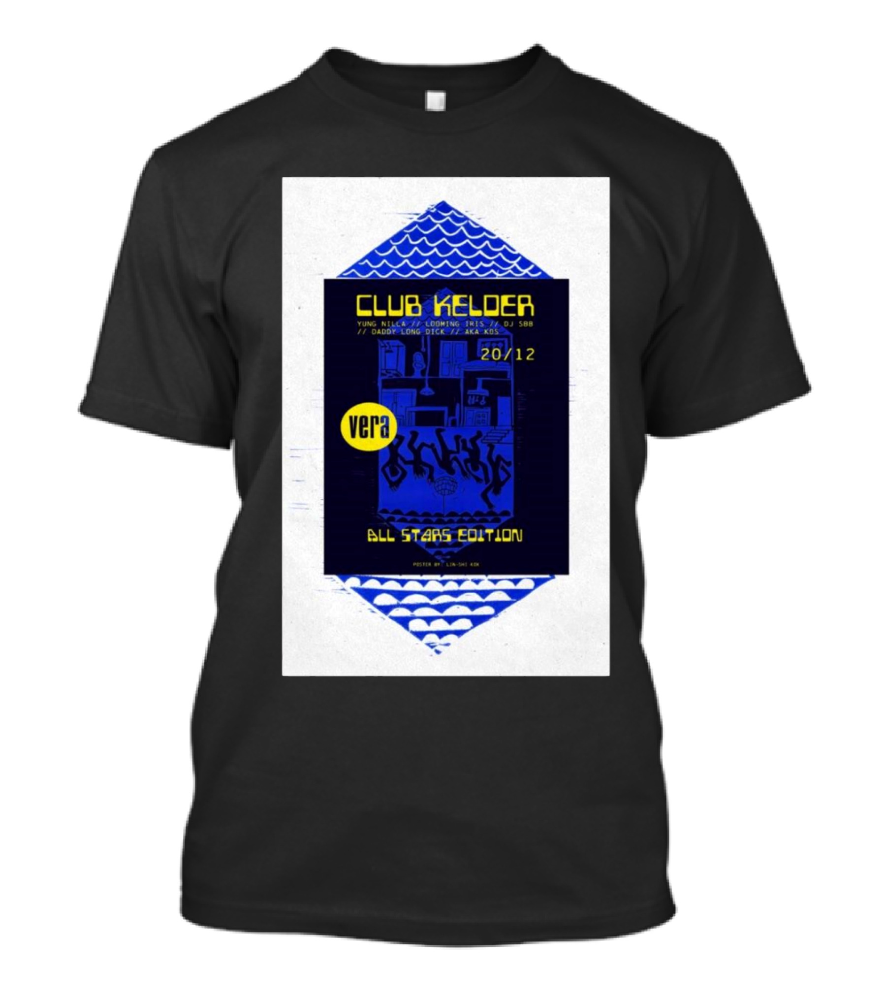 Club Kelder All Stars Edition December 20 2024 Vera Groningen NL Featuring DJ SDS Daddy Long Legs Yung Kellogg T-Shirt