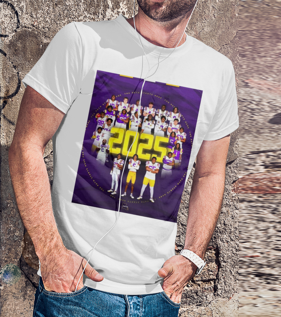LSU Tigers The Path Starts Here 2025 Team Roster T-Shirt