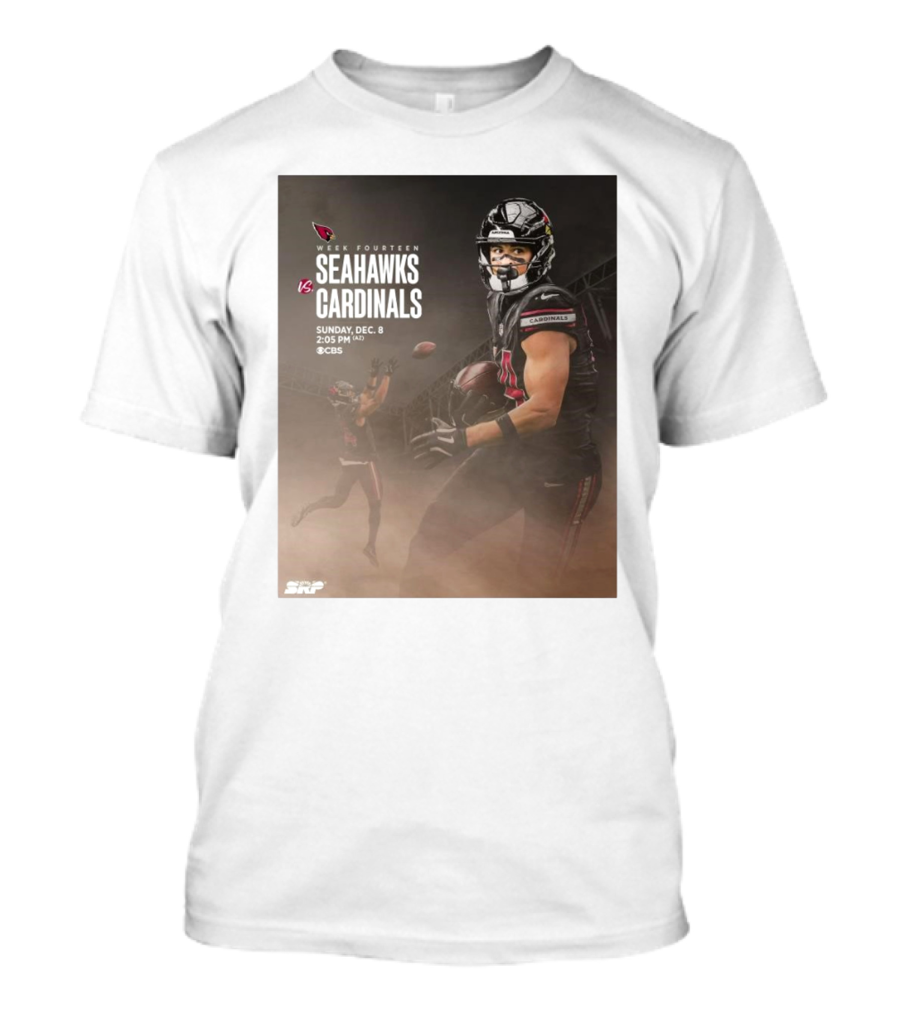 Week Fourteen Seahawks Vs Cardinals Sunday Dec 8 CBS T-Shirt
