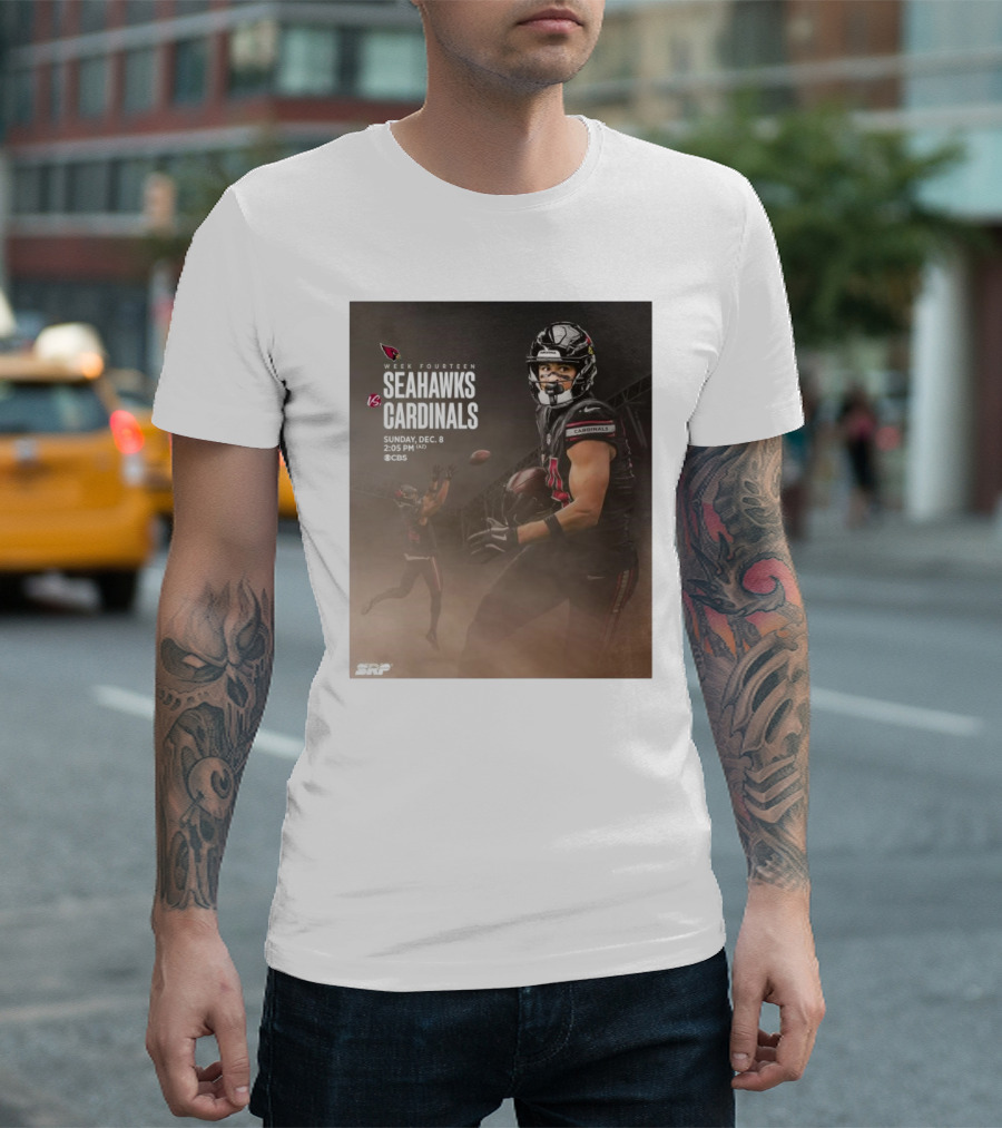 Week Fourteen Seahawks Vs Cardinals Sunday Dec 8 CBS T-Shirt