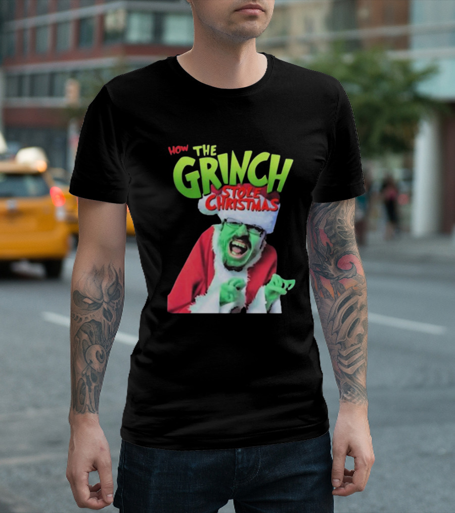 Ricky Berwick How The Grinch Stole Christmas Green Face Santa Costume T-Shirt