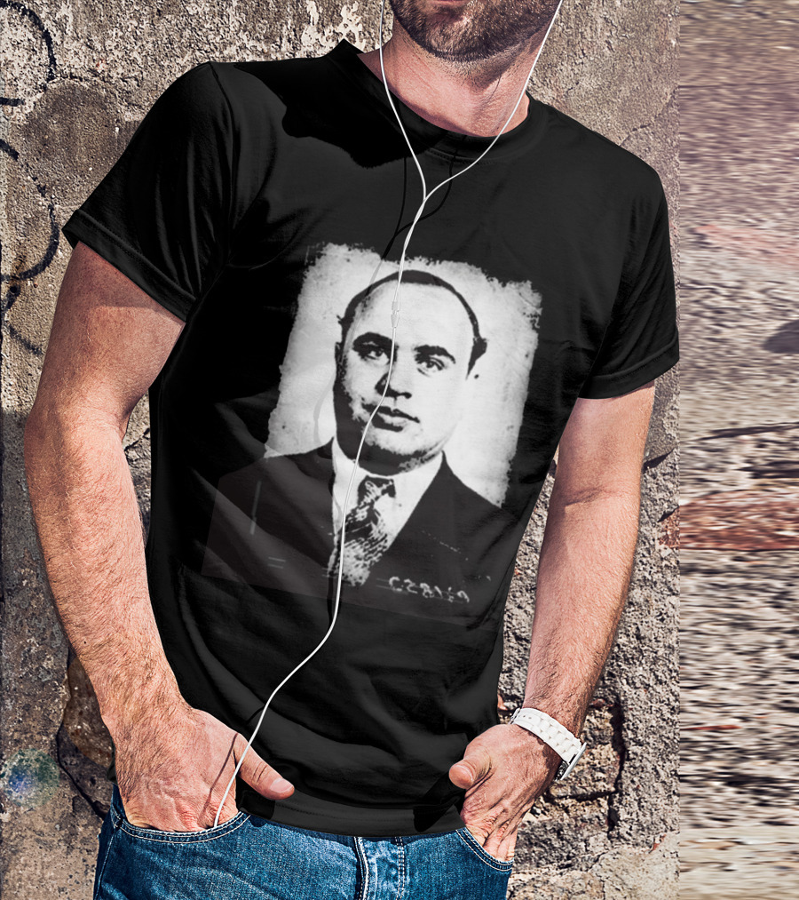 Social Distortion Black Kat Vintage Al Capone Photograph T-Shirt