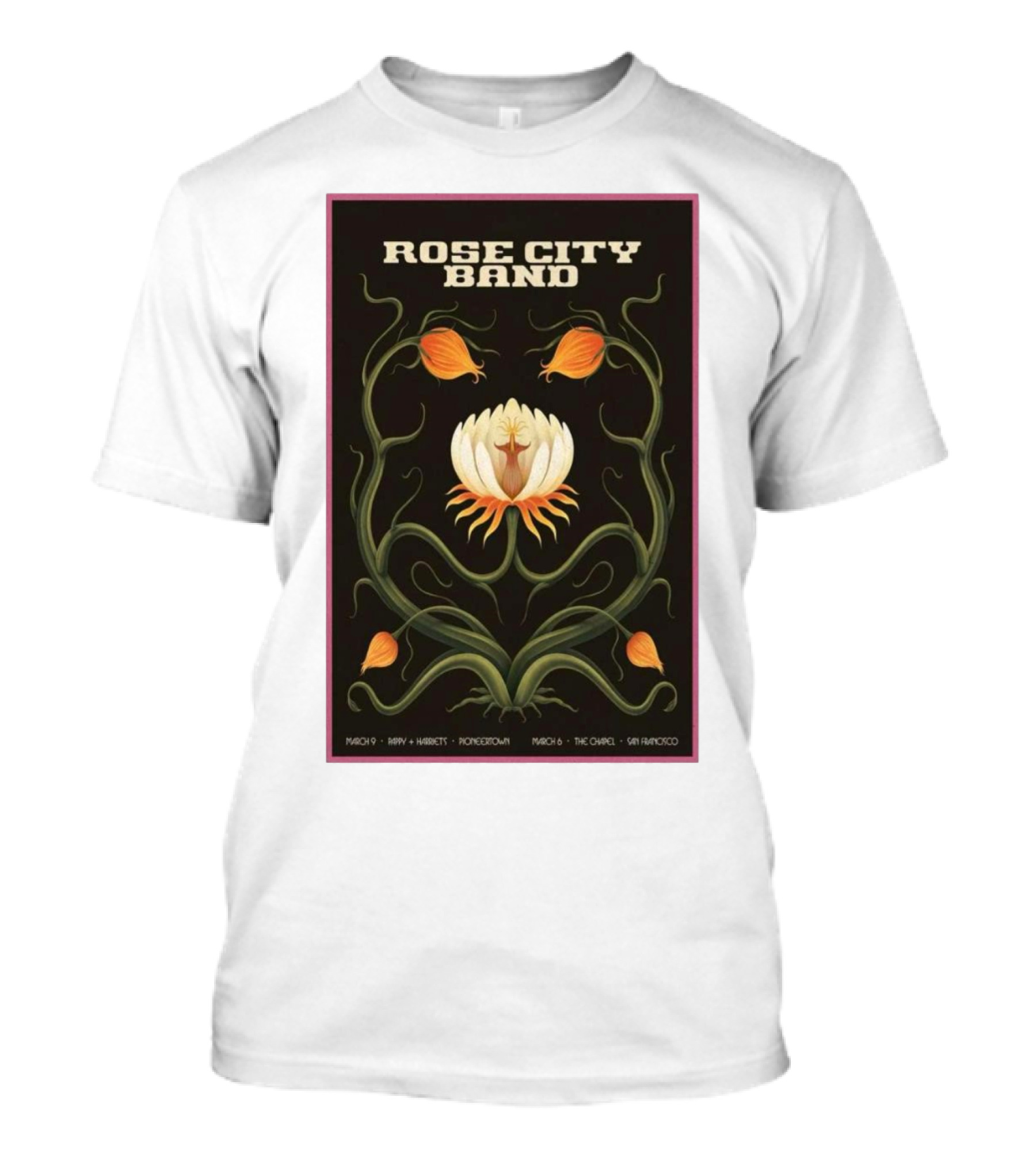 Rose City Band Concert March 6-9 2025 Pioneertown And San Francisco California T-Shirt