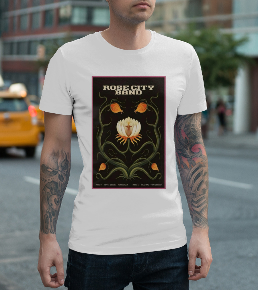 Rose City Band Concert March 6-9 2025 Pioneertown And San Francisco California T-Shirt