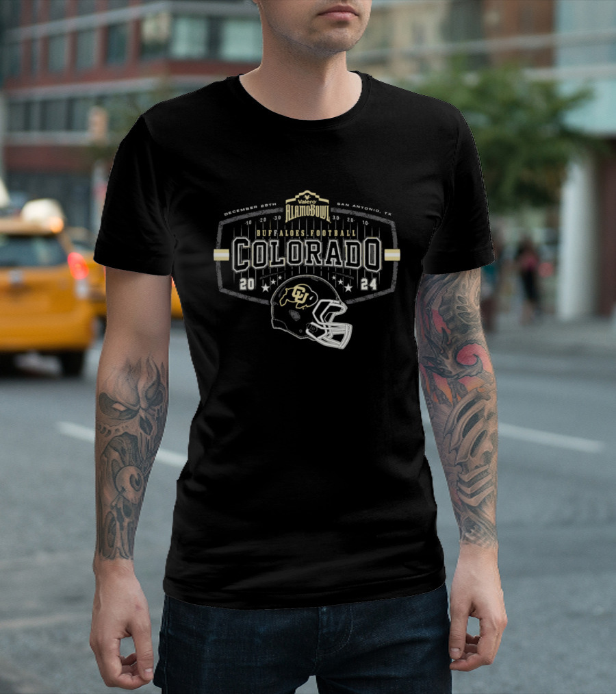 Colorado Buffaloes Football 2024 Valero Alamo Bowl December 28th San Antonio TX T-Shirt