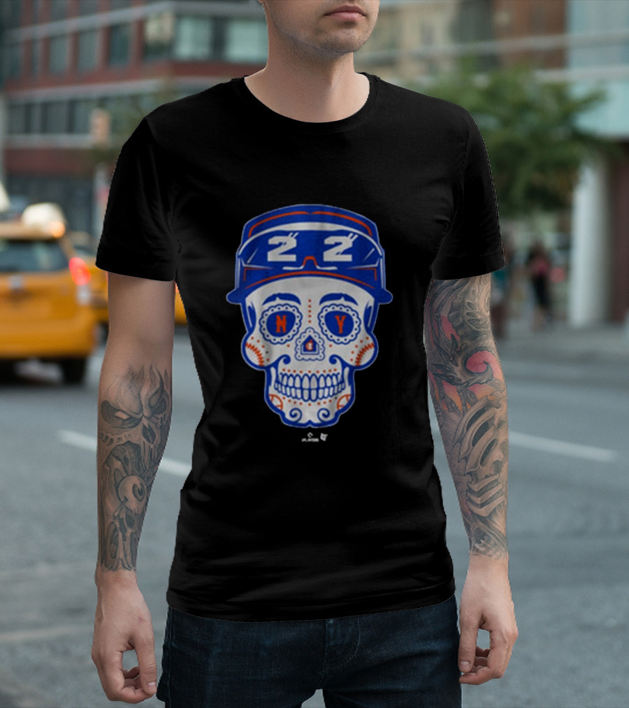 Juan Soto NY Mets Sugar Skull MLB Baseball 2025 Queens T-Shirt