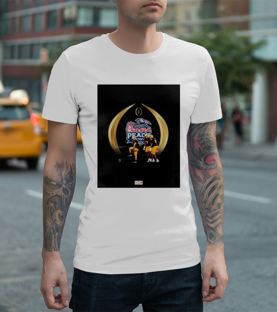Arizona State Sun Devils Chick-Fil-A Peach Bowl CFP Quarterfinal 2024 Football T-Shirt