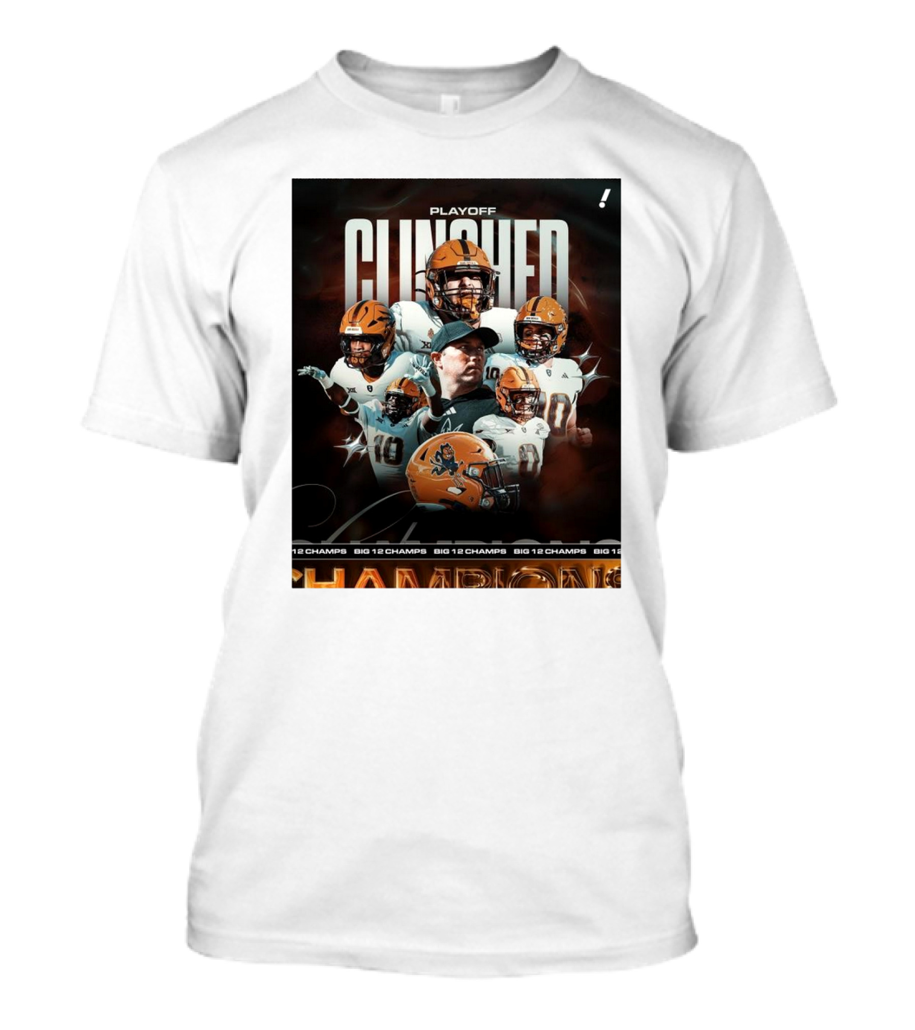 Arizona State Sun Devils Playoff Clinched Big 12 Champs T-Shirt