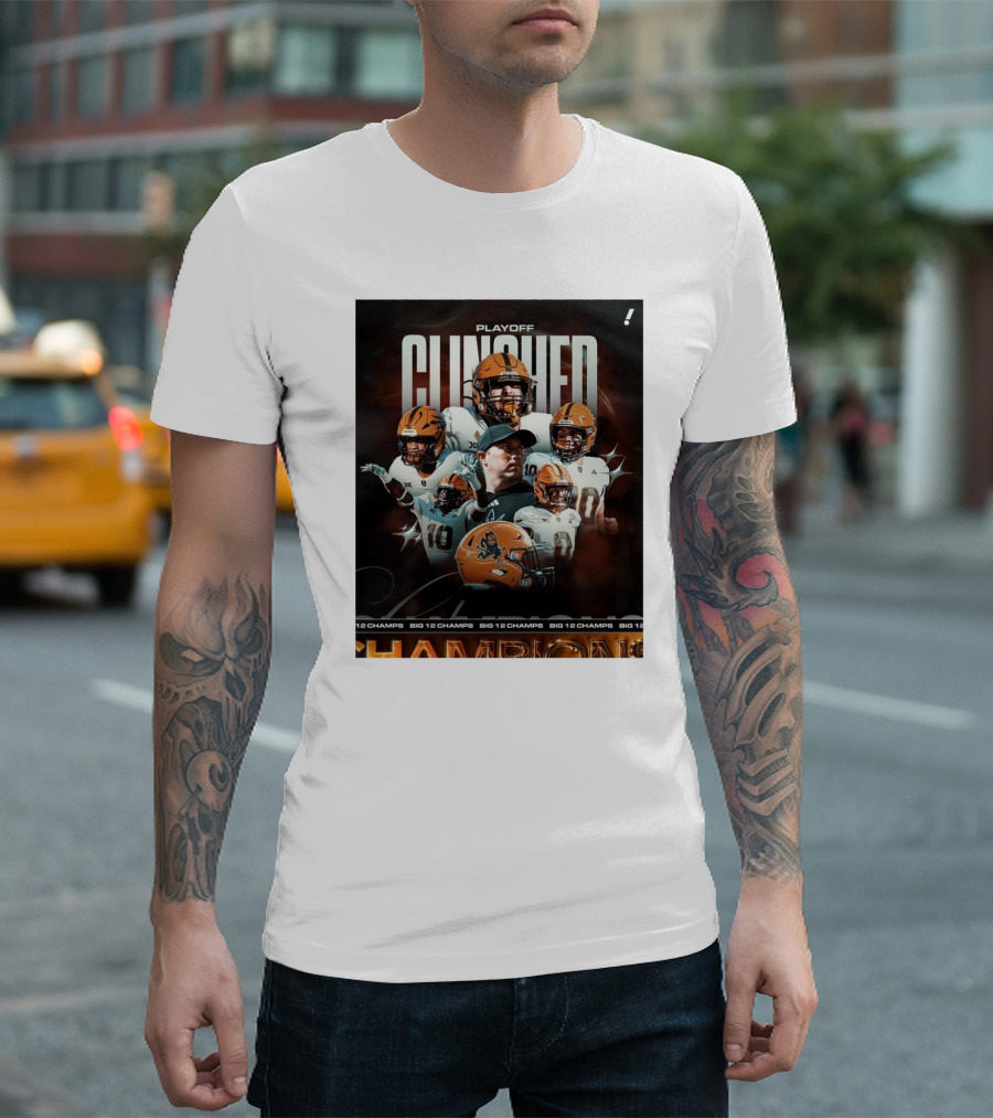 Arizona State Sun Devils Playoff Clinched Big 12 Champs T-Shirt