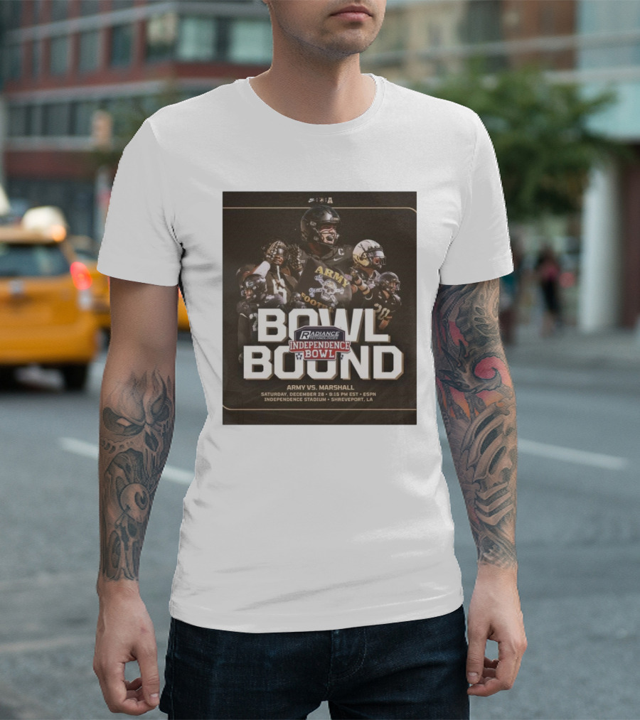 Bowl Bound Radiance Technologies Independence Bowl Army vs. Marshall December 28 Independence Stadium Shreveport T-Shirt