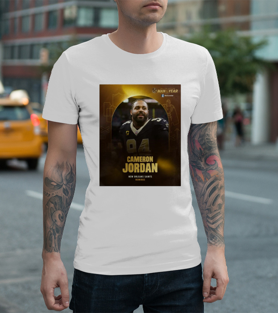 Cameron Jordan New Orleans Saints Walter Payton Man Of The Year Nominee T-Shirt
