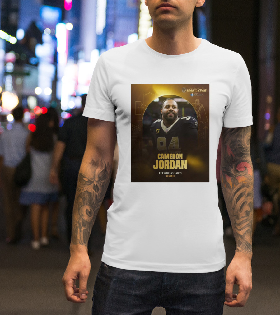 Cameron Jordan New Orleans Saints Walter Payton Man Of The Year Nominee T-Shirt