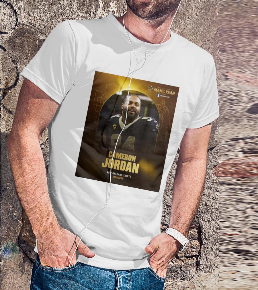 Cameron Jordan New Orleans Saints Walter Payton Man Of The Year Nominee T-Shirt
