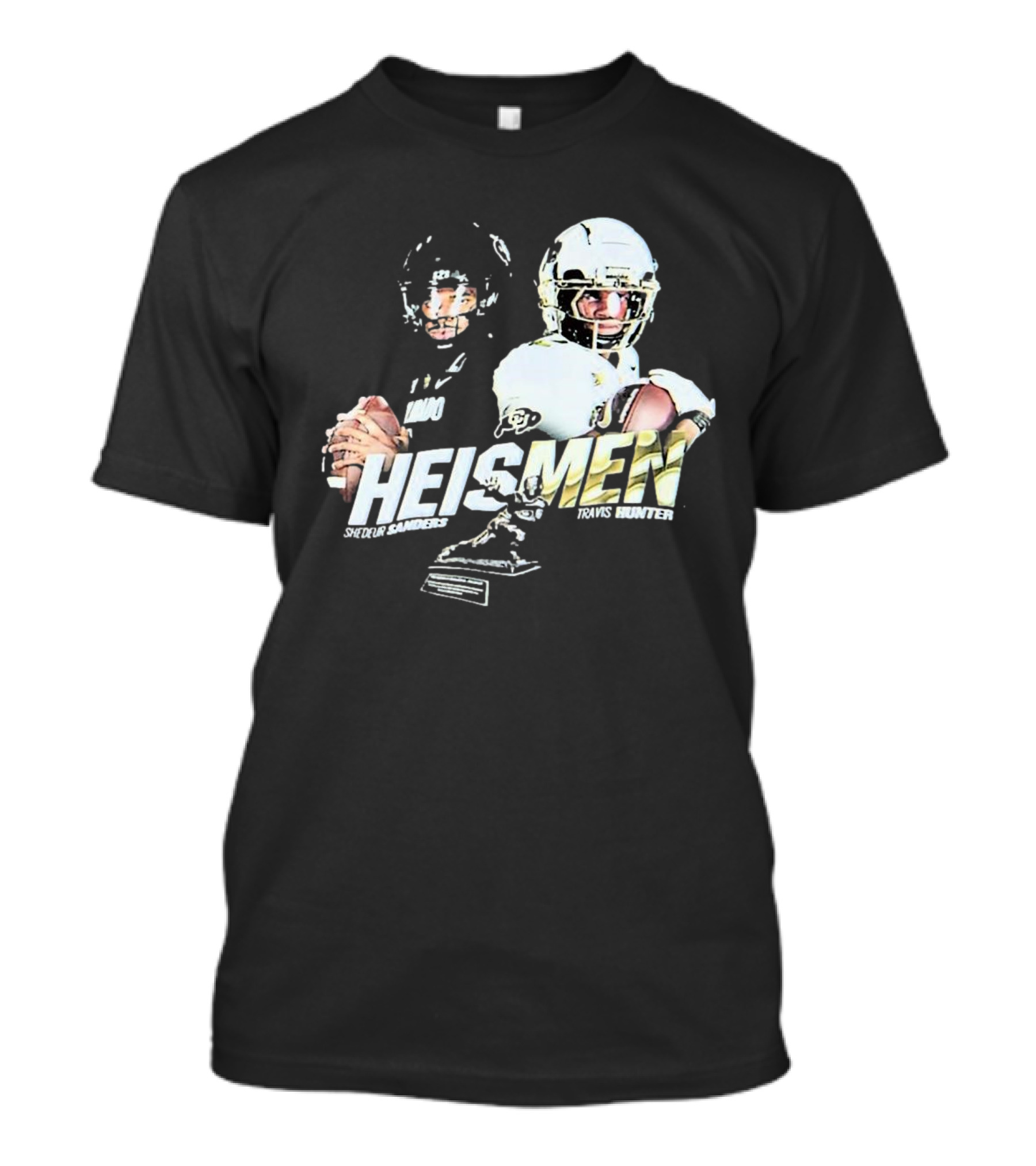 Heismen Shedeur Sanders Travis Hunter Colorado Buffaloes Football T-Shirt