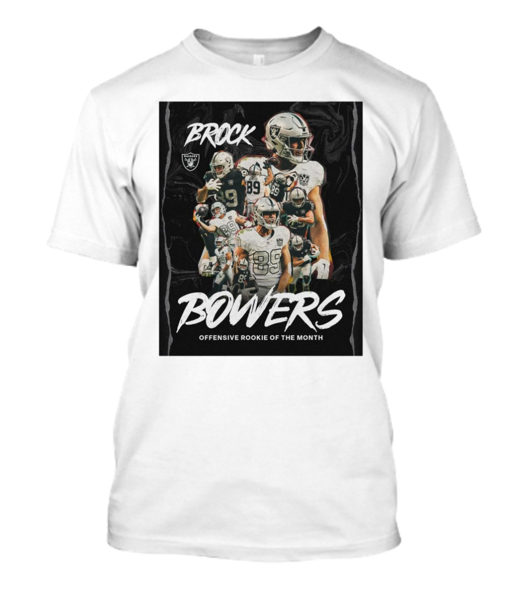 Las Vegas Raiders Brock Bowers Offensive Rookie Of The Month 2024 Edition T-Shirt